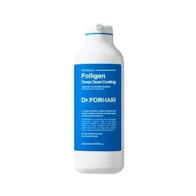 Dr.Forhair - Folligen Deep Clean Cooling Shampoo - Глибокоочищаючий шампунь з ефектом охолодження, 500 мл