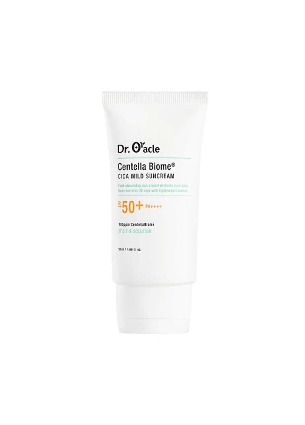 Dr. Oracle - Centella Biome Cica Mild Suncream - Заспокійливий сонцезахисний крем для обличчя - 50мл