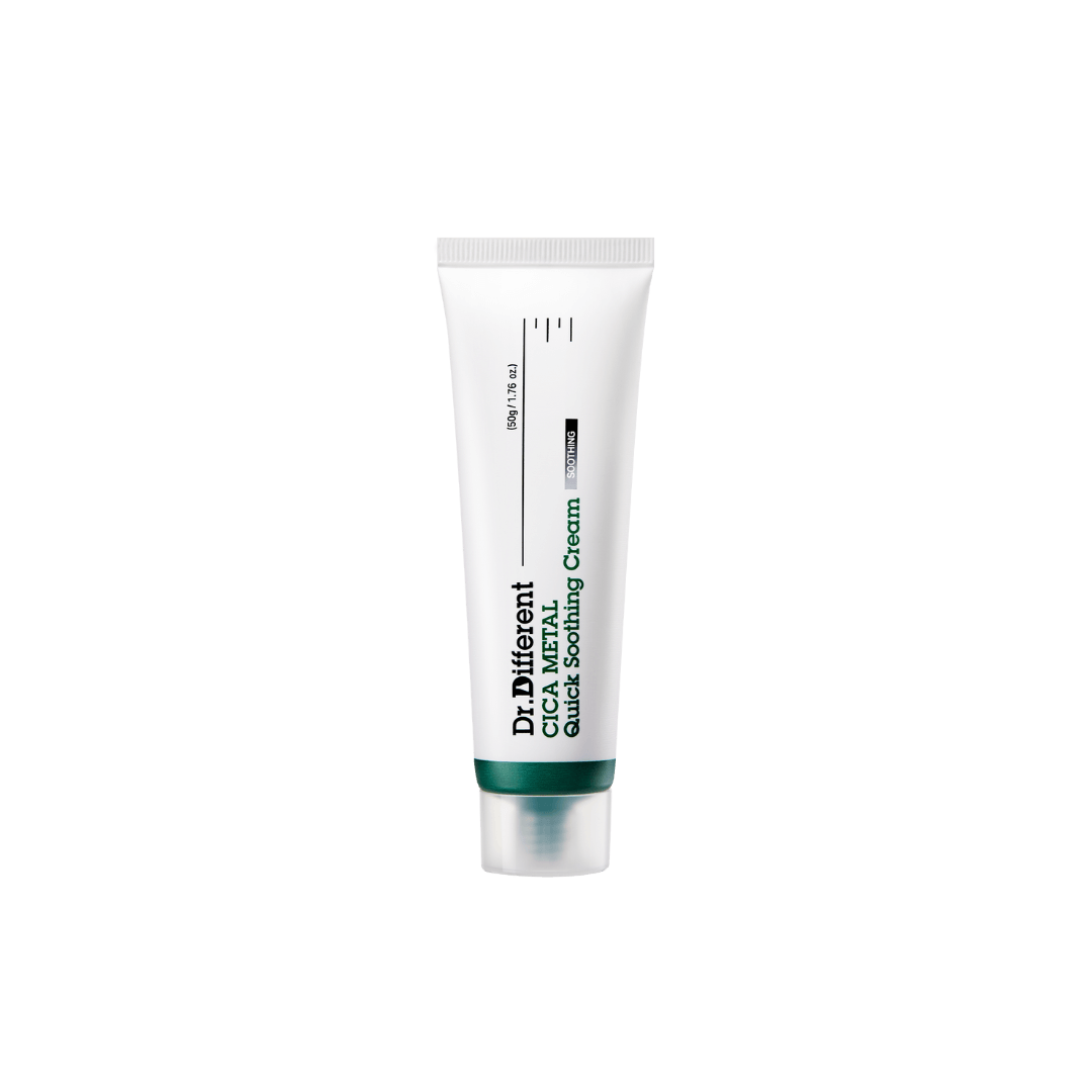 Dr.Different - Cica Metal Quick Soothing Cream - Заспокійливий гель-крем з цинком і трипептидом міді - 50мл
