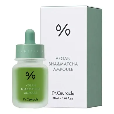 Dr.Ceuracle - Vegan BHA&Matcha Ampoule - Ампульна сироватка з BHA кислотою та екстрактом чаю - 30мл