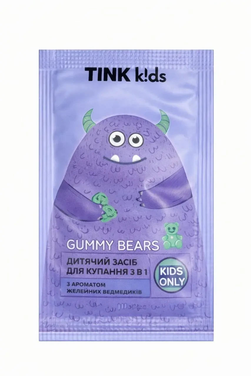 Tink kids - Gummy Bears - Дитячий засіб для купання 3в1 - 10мл