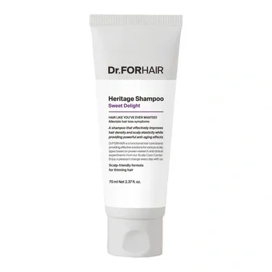 Dr.FORHAIR - Heritage Shampoo April Muguet - Антивіковий шампунь для ослабленої шкіри голови та тонкого волосся, 70 мл