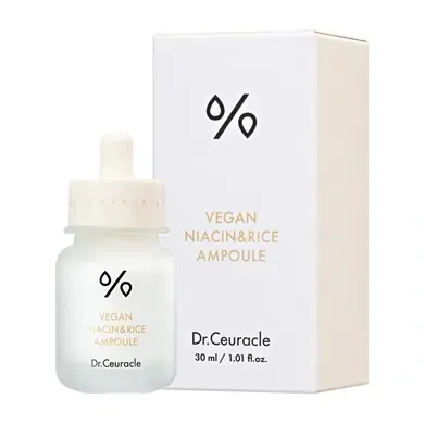 Dr.Ceuracle - Vegan NIACIN&RICE Ampoule - Сироватка для вирівнювання тону з ніацинамідом та екстрактом рису - 30мл