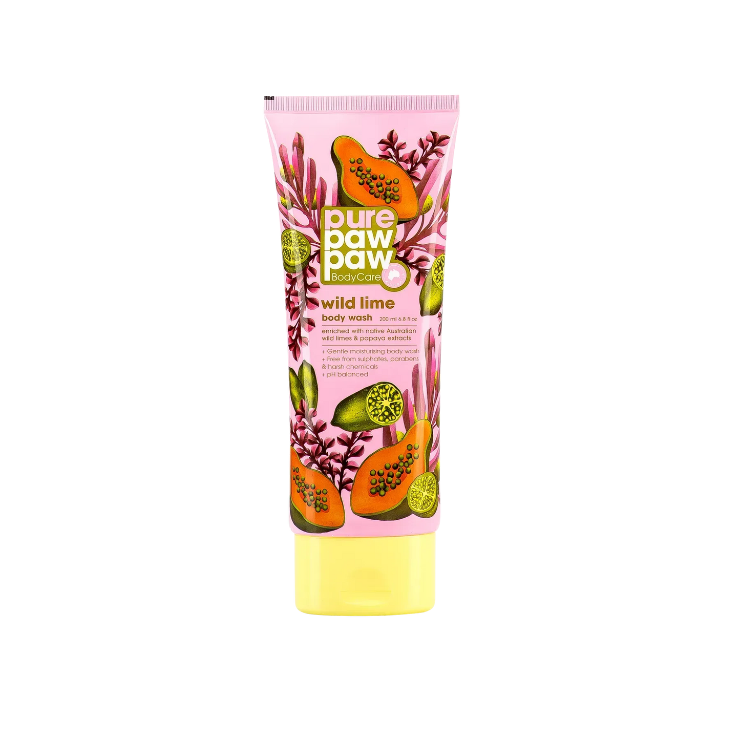 Pure Paw Paw - Body Care Wild Lime Wash - Гель для душу лайм - 200мл