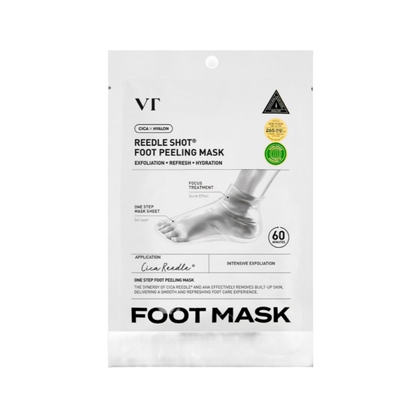 VT COSMETICS - REEDLE SHOT FOOT PEELING MASK - Пілінг-маска для ніг з AHA-кислотами і мікроголками - 16 мл