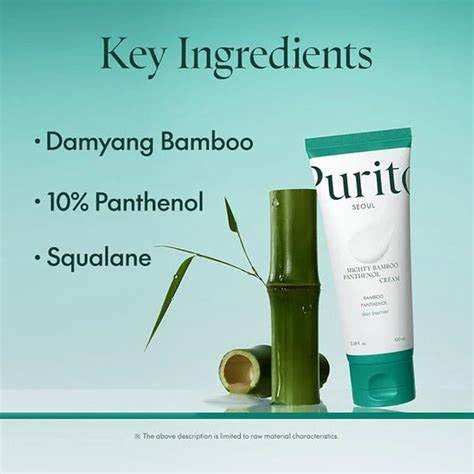 Purito - Seoul Mighty Bamboo Panthenol Cream - зволожуючий крем з пантенолом та бамбуком, 100 мл.