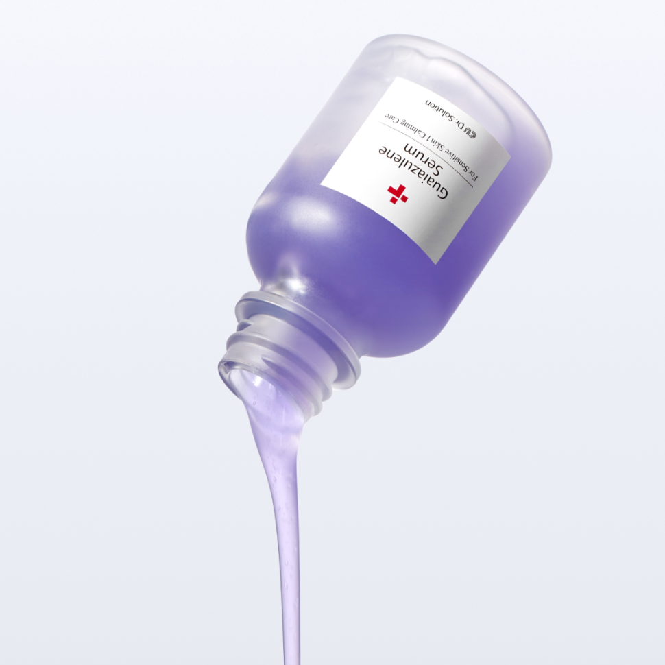 CUSKIN – Intensive Calming Serum with Guaiazulene & Troxerutin, Інтенсивна заспокійлива сироватка з гвайазуленом і троксерутином, 30 мл.