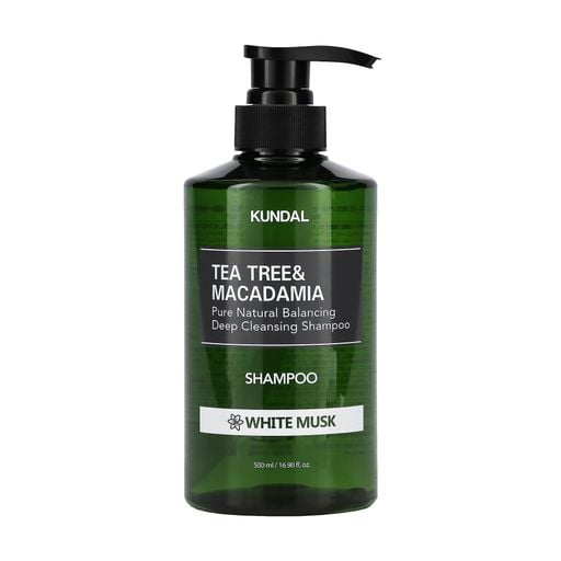 Kundal - Tea Tree & Macadamia Deep Cleansing Shampoo White Musk - Шампунь балансуючий із чайним деревом "Білий Мускус" - 500мл