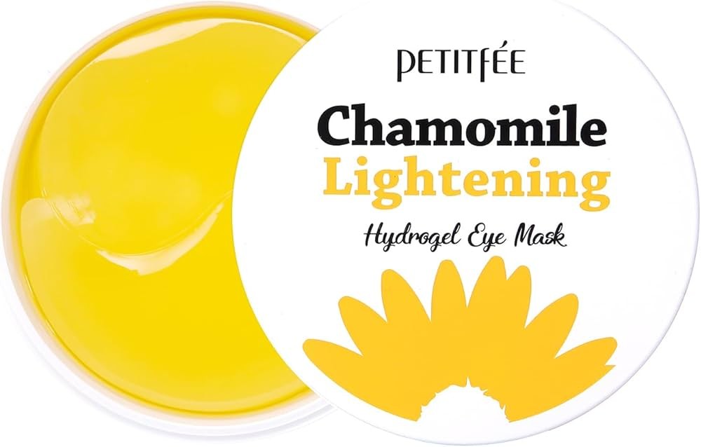 PETITFEE - Chamomile Lightening Hydrogel Eye Patch - освітлюючі патчі під очі з ромашкою - 60шт