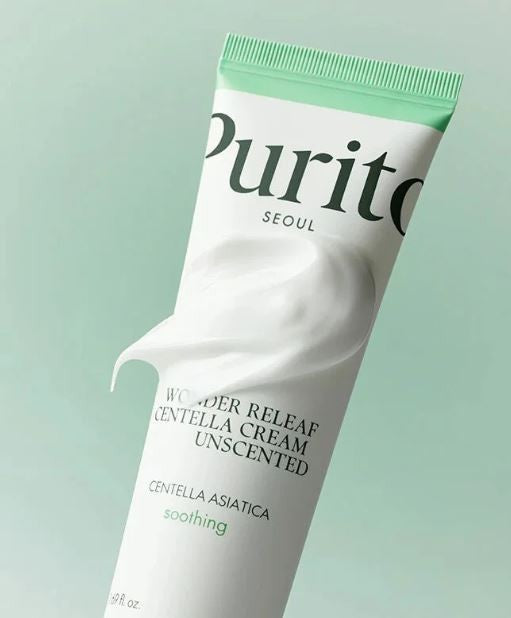 Purito - Seoul Wonder Releaf Centella Cream Unscented - заспокійливий крем без ефірних олій, 50 мл.