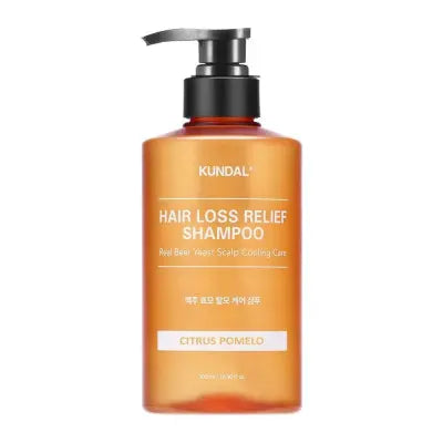 KUNDAL - Beer Yeast Hair Loss Relief Shampoo Citrus Pomelo - Пивний шампунь для об'єму тонкого волосся Цитрус і Помело - 500 мл