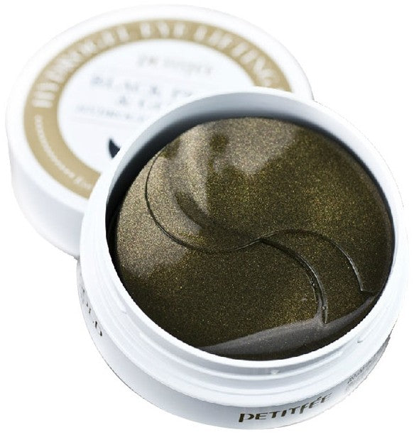 PETITFEE - Black Pearl & Gold Hydrogel Eye Patch - патчі під очі з перлами - 60шт