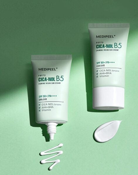 Medi-Peel - Phyto Cica-Nol B5 Calming Vegan Sun Cream SPF50+ PA++++ - СПФ з центелою - 50мл