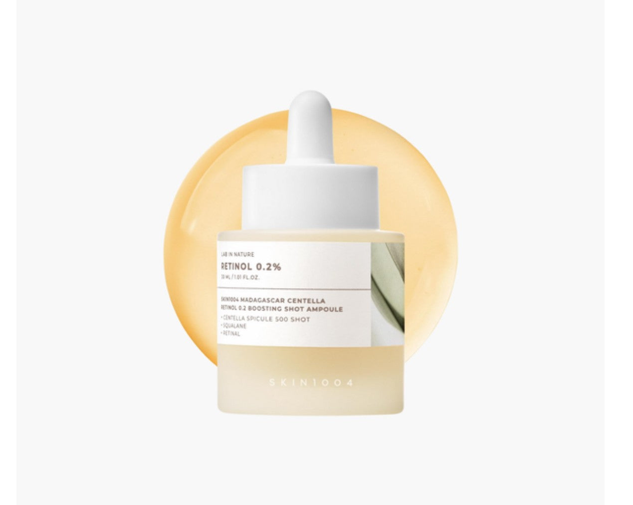 SKIN1004 - Madagascar Centella Retinol 0.2 Boosting Shot - Ампульна сироватка для обличчя з ретинолом і центеллою - 30мл