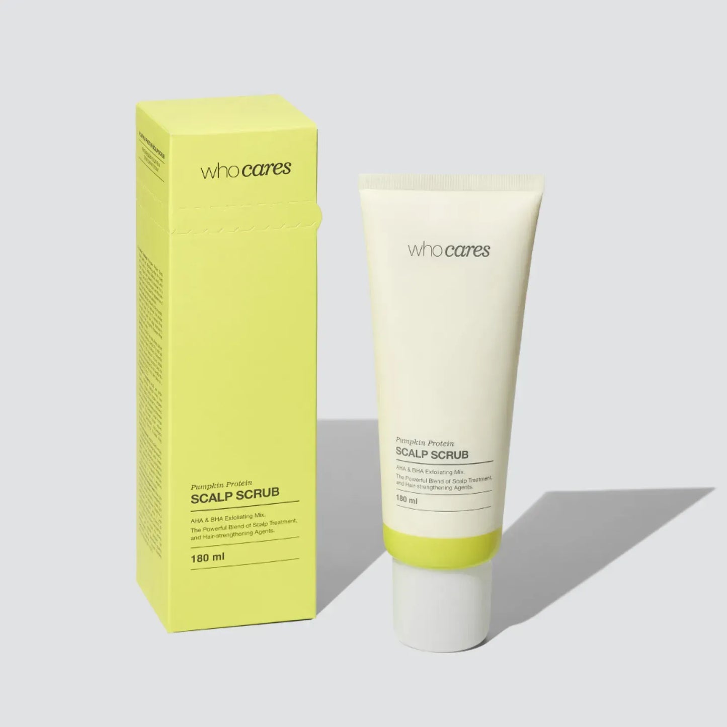 WhoCares - Pumpkin Protein Scalp Scrub - Кислотний скраб-пілінг для шкіри голови - 180мл