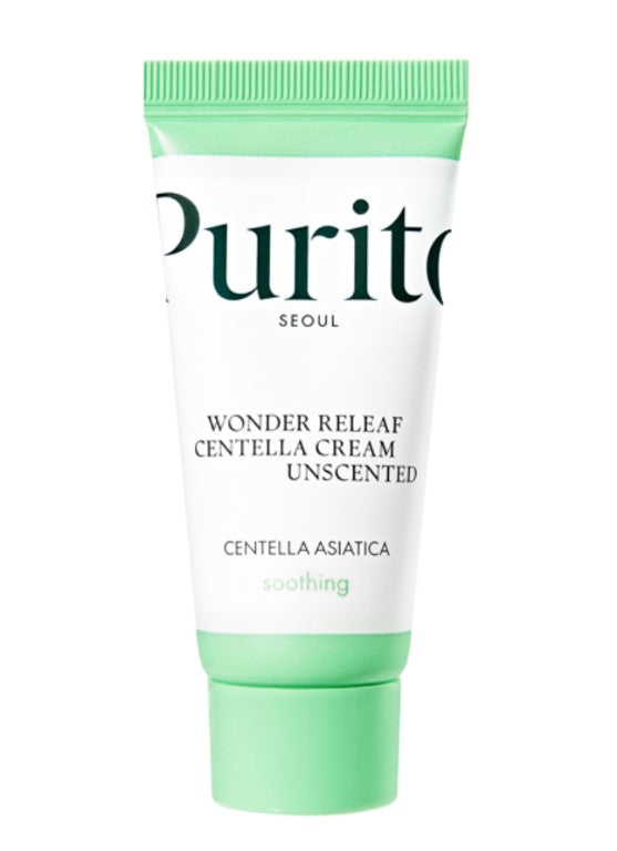 Purito - Seoul Wonder Releaf Centella Unscented Cream - Мініатюра крему з центеллою без олій - 15мл