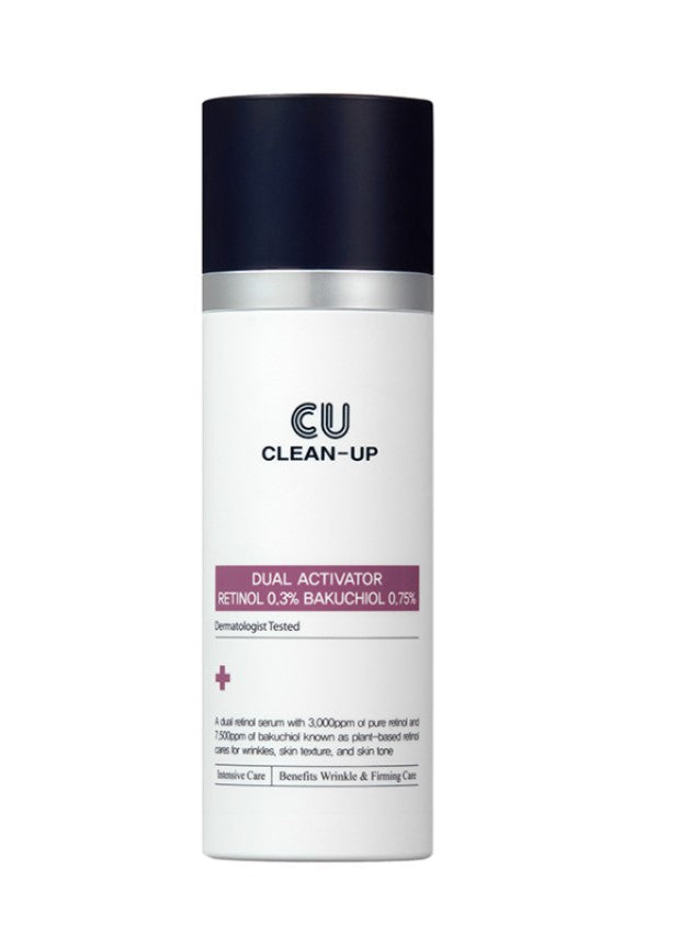 CUskin - Clean-Up Dual Activator Retinol 0.3% Bakuchiol 0.75% - Сироватка з ретинолом 0,3% та бакучіолом 0,75% - 30мл