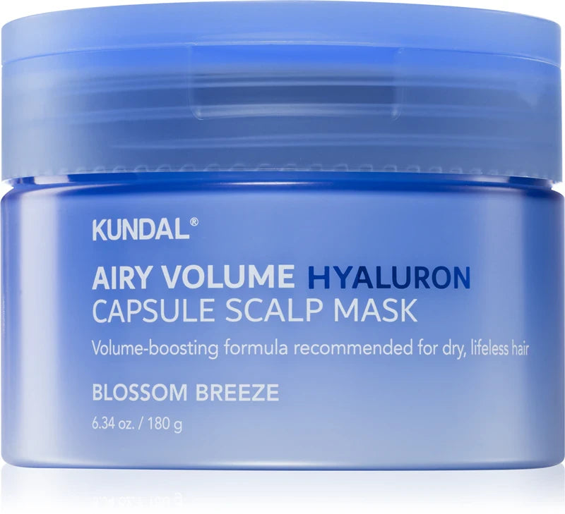 Kundal - Airy Volume Hyaluron Capsule Scalp Mask Blossom Breeze - Маска для шкіри голови з гіалуроновими капсулами - 180г