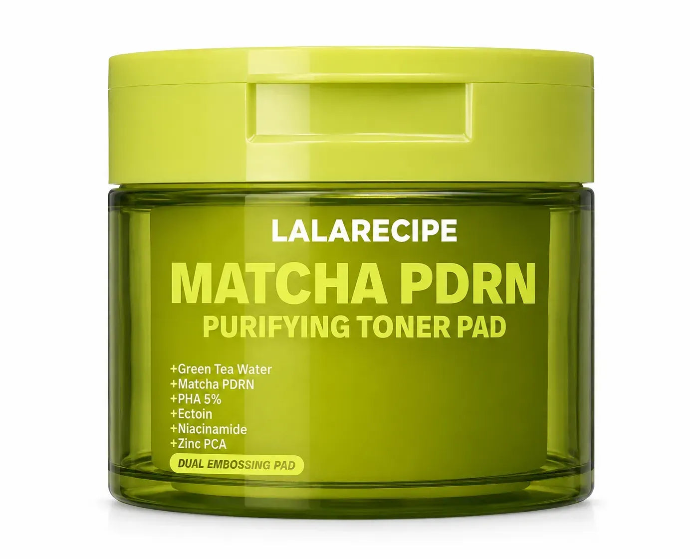 LALARECIPE - Matcha PDRN Purifying Toner Pad - Тонер-педи з Matcha PDRN комплексом - 70шт