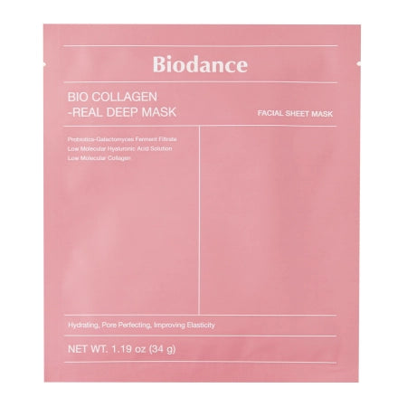 Biodance - Bio-Collagen Real Deep Mask - Зміцнювальна колагенова маска для обличчя - 1шт./34г