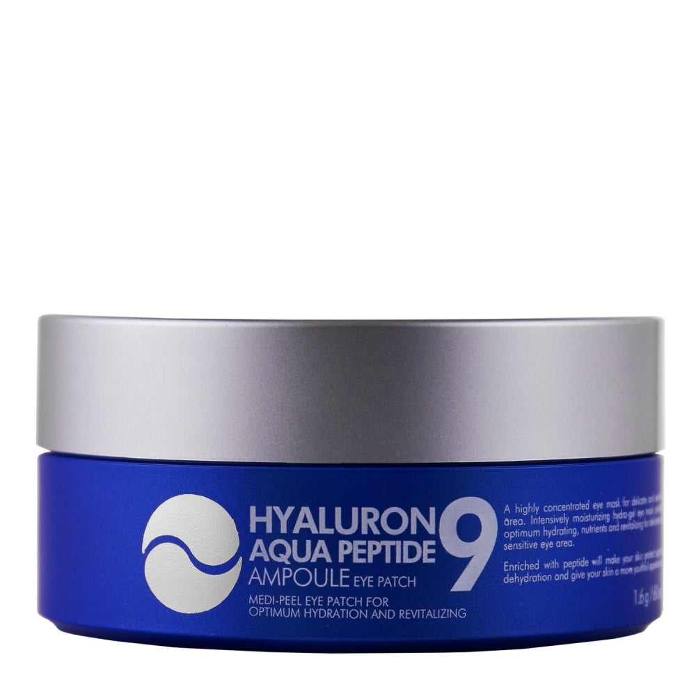 Medi-Peel - Hyaluron Aqua Peptide Ampoule Eye Patch - Зволожувальні патчі під очі з пептидами - 60шт