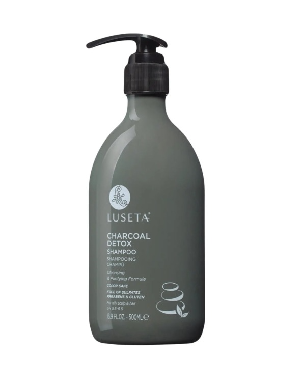 LUSETA - Beauty Charcoal Detox Shampoo - Шампунь для жирного волосся з вугіллям - 500мл