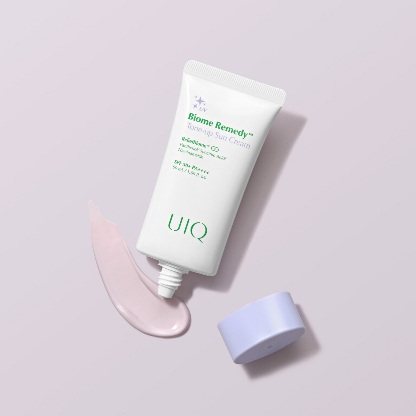 UIQ - Biome Remedy Tone-up Sun Cream SPF 50+ PA++++ - Мініатюра тонуючого сонцезахисного крема - 20 мл.