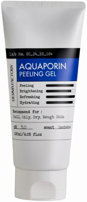 Derma Factory - Aquaporin Peeling Gel - Зволожуючий пілінг гель - 120 мл.
