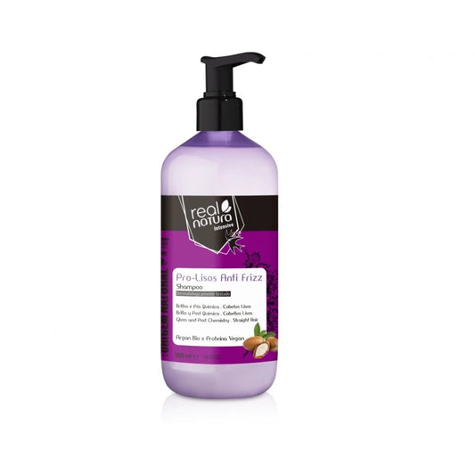 Real Natura - SEM SAL PRO-LISOS ANTI FRIZZ ARGAN - Шампунь для блиску і гладкості волосся - 500 мл