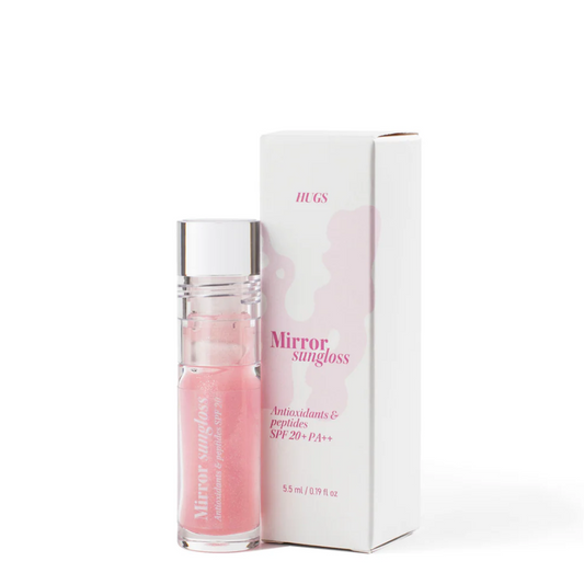 Hugs - Mirror Sungloss Antioxidants & Peptides SPF 20+ PA++ - сонцезахисний блиск для губ - 5,5 мл