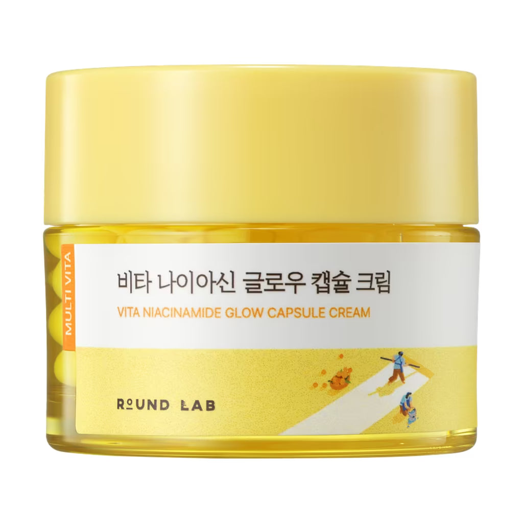 Round Lab - Vita Niacinamide Glow Capsule Cream - Освітлювальний крем для обличчя - 50 мл