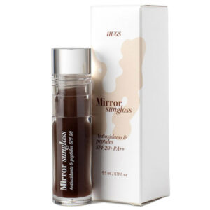 Hugs - Mirror Sungloss Antioxidants & Peptides SPF 20+ PA++ - сонцезахисний блиск для губ - 5,5 мл