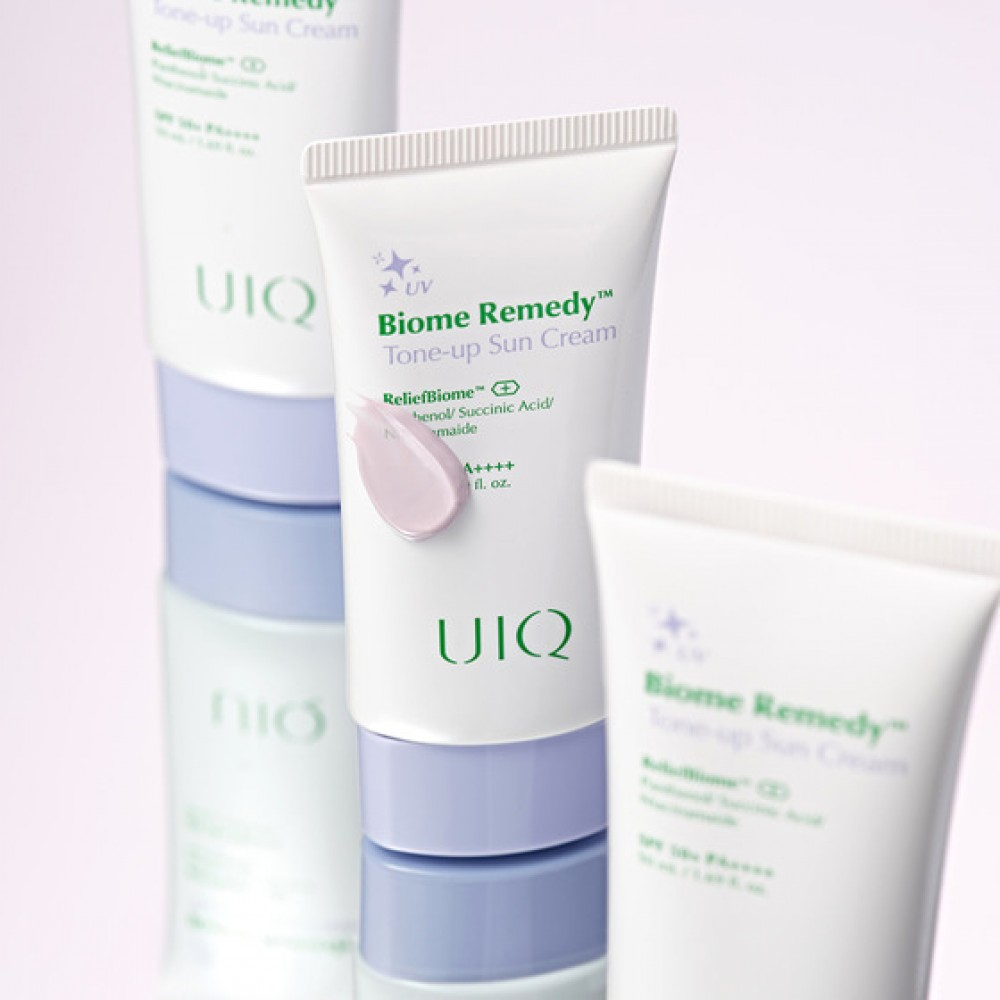 UIQ - Biome Remedy Tone-up Sun Cream SPF 50+ PA++++ - Мініатюра тонуючого сонцезахисного крема - 20 мл.
