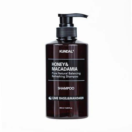 Kundal - Honey & Macadamia Nature Shampoo Lime Basil & Mandarin - Шампунь відновлюючий "Лайм, Базилік & Мандарин" - 500мл