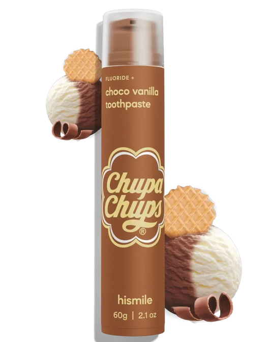 Hismile - Chupa Chups Choco Vanilla Toothpaste - Зубна паста зі шоколадно-ванільним смаком - 60г