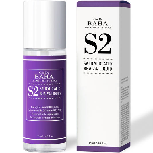 Cos De BAHA - Тонер для обличчя з саліциловою кислотою - Salicylic Acid 2% liquid Facial Toner, 200 мл.