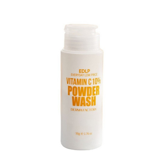 Derma Factory - Vitamin C 10% Enzyme Powder Cleanser - Ензимна пудра з освітлюючим та освіжаючим ефектом - 50 г.