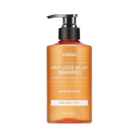 Kundal - Beer Yeast Hair Loss Relief Shampoo Fig Mint Tea - Шампунь пивний для об'єму тонкого волосся Інжир - 500мл
