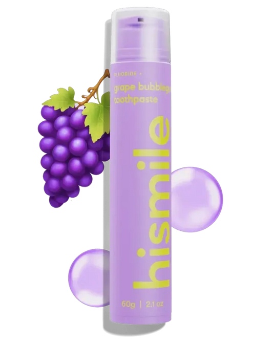Hismile - Grape Bubblegum Toothpaste - Зубна паста зі смаком виноградної жуйки - 60г