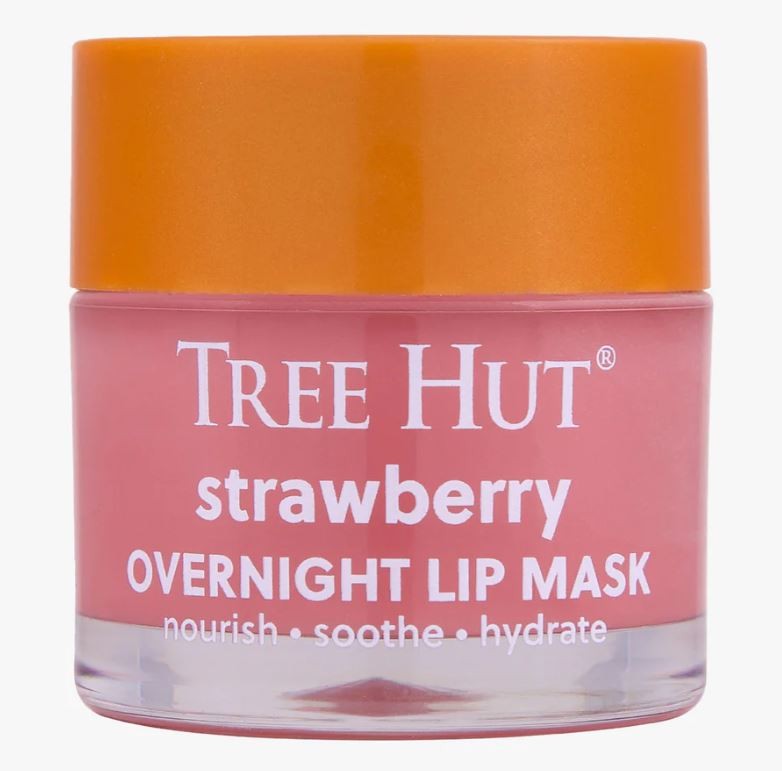 Tree Hut - Strawberry Overnight Lip Mask - Нічна маска для губ - Полуниця - 17 г.
