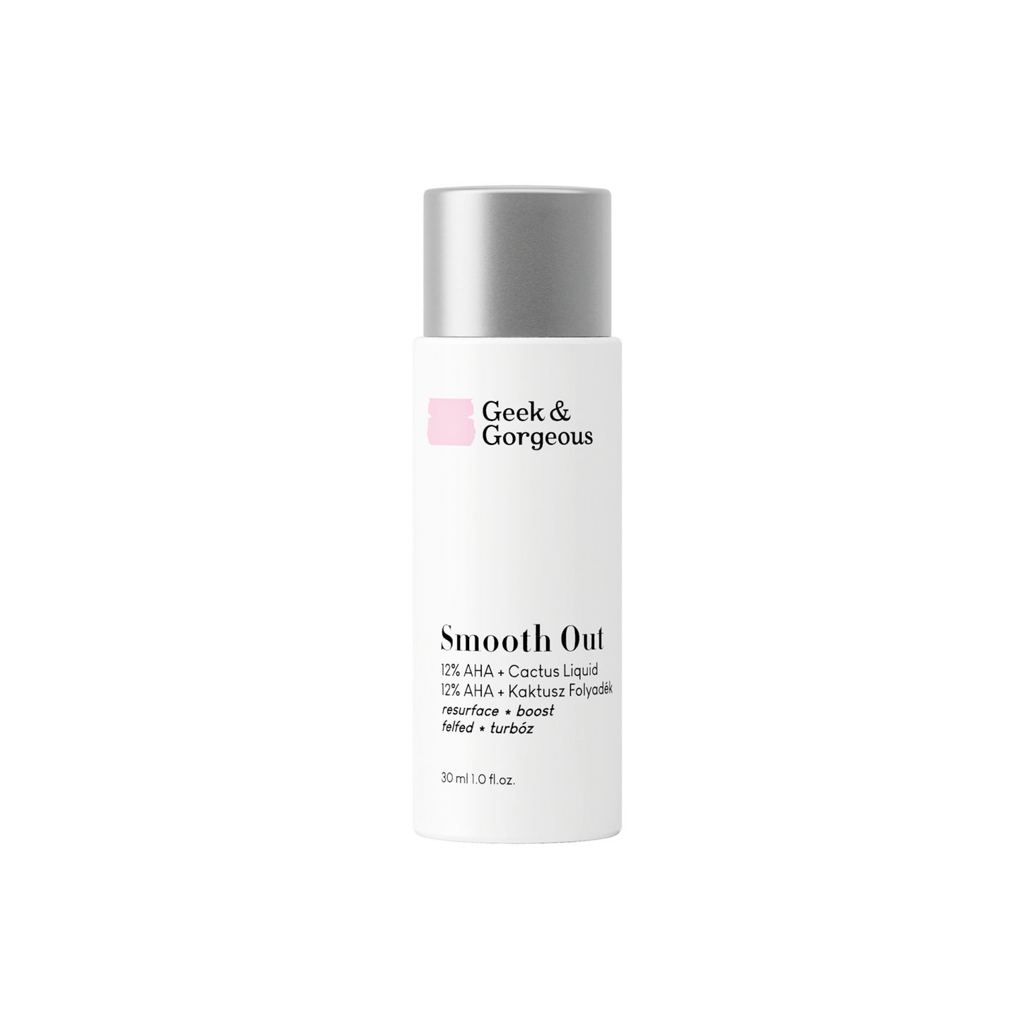 Geek & Gorgeous - Smooth Out 12% AHA Cactus Liquid – Ексфоліант з 12% AHA та екстрактом кактуса - 30 мл