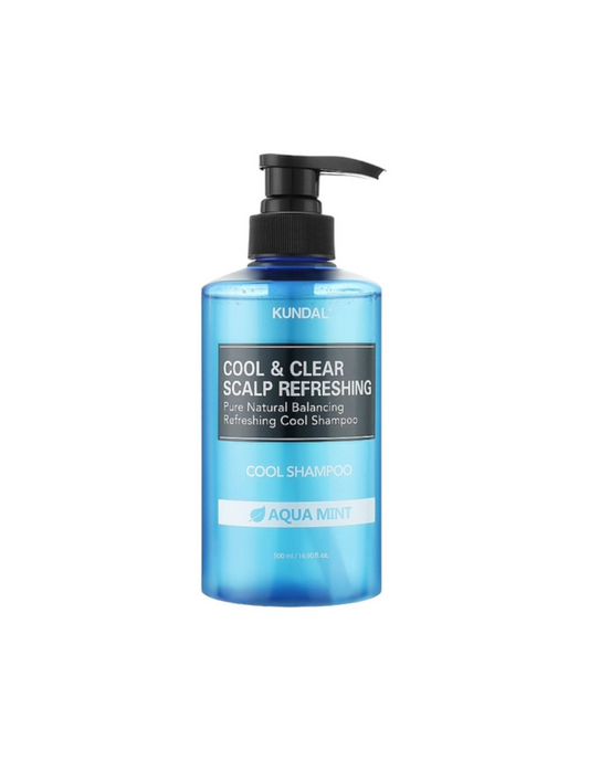 Kundal - Cool & Clear Scalp Refreshing Shampoo Aqua Mint - Шампунь освіжаючий "М'ятна вода" - 500мл