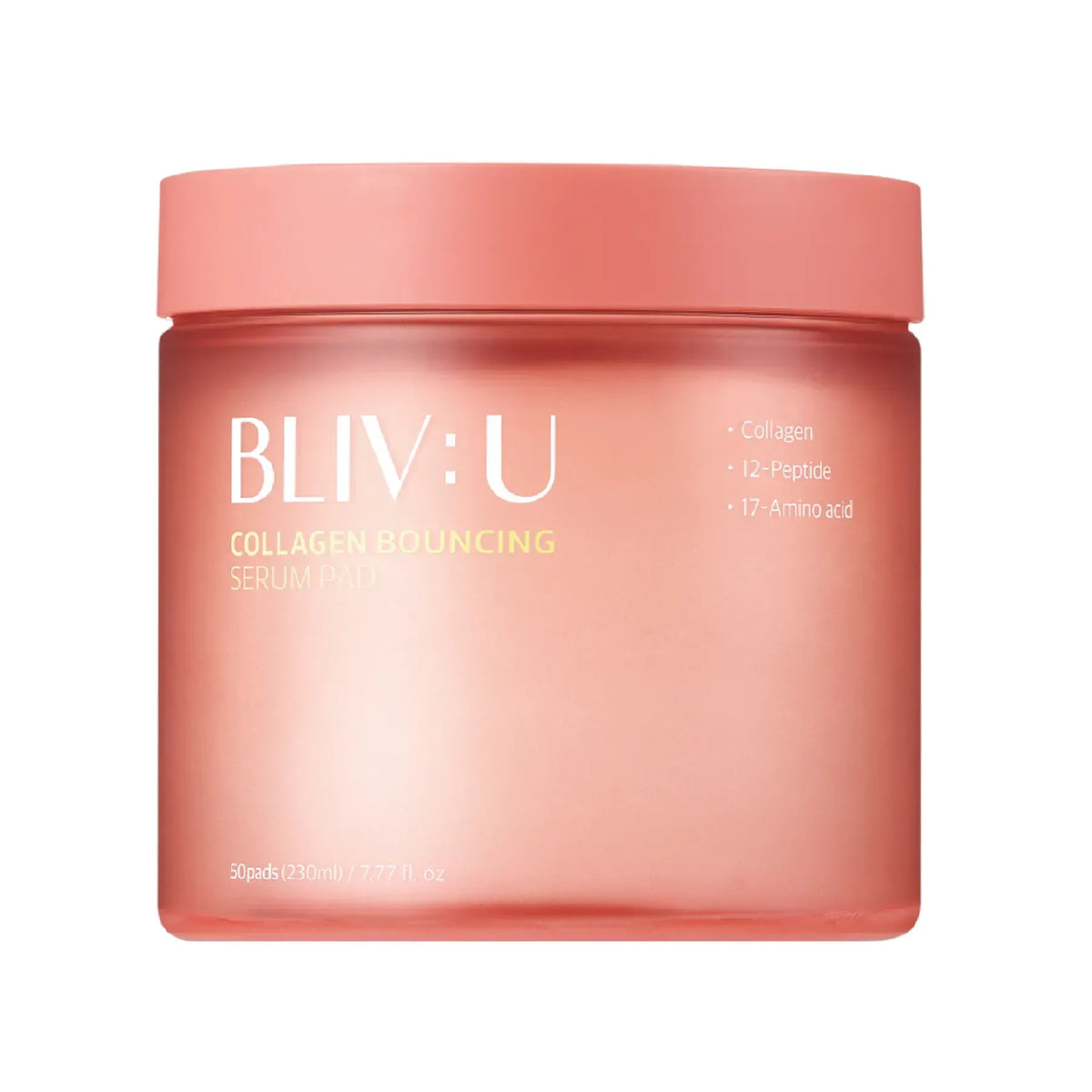 BLIV:U - Collagen Bouncing Serum Pad - зволожуючі тонер-пади для пружності шкіри з колагеном - 50 шт