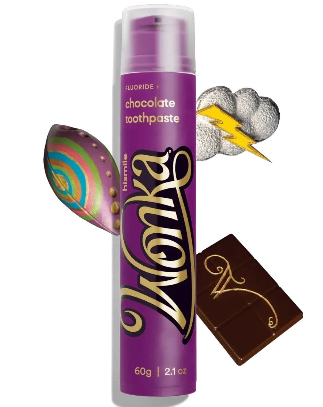 Hismile - Wonka Chocolate Toothpaste - Зубна паста зі смаком шоколаду - 60г