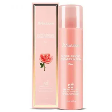 JM solution - Glow Luminus Flower Sun Spray Rose SPF50+ PA++++ - SPF спрей з екстрактом троянди та пептидами - 180мл
