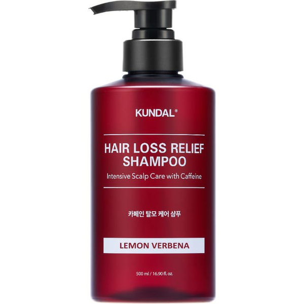 Kundal - Natural Caffeine & Intensive Scalp Care Shampoo Lemon Verbena - Шампунь проти випадіння, 500 мл