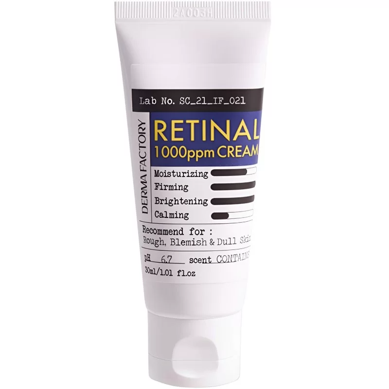 Derma Factory - Retinal 1000 ppm - Інтенсивний оновлюючий крем з 0.1% ліпосомального ретиналю - 30мл