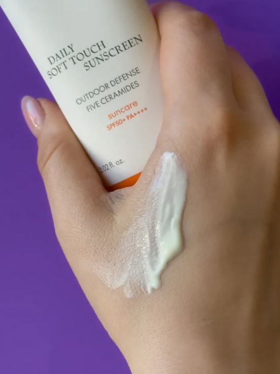 Purito - Seoul Daily Soft Touch Sunscreen SPF 50 – Мініатюра сонцезахисного крему з керамідами, 15 мл.