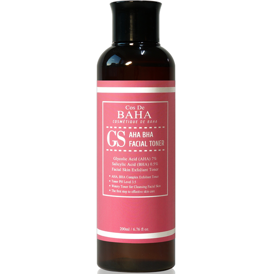 Cos De BAHA - AHA/BHA GS Facial Toner - відлущувальний тонер з кислотами, 200 мл.