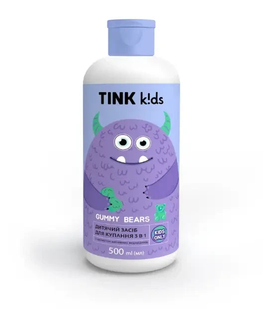 Tink kids - Gummy Bears - Дитячий засіб для купання 3в1 - 500 мл